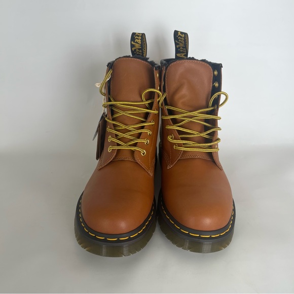 Dr. Doc Martens Men's 1460 Leather Lace Up Boots Brown Crazy Horse New NWT - Picture 6 of 9